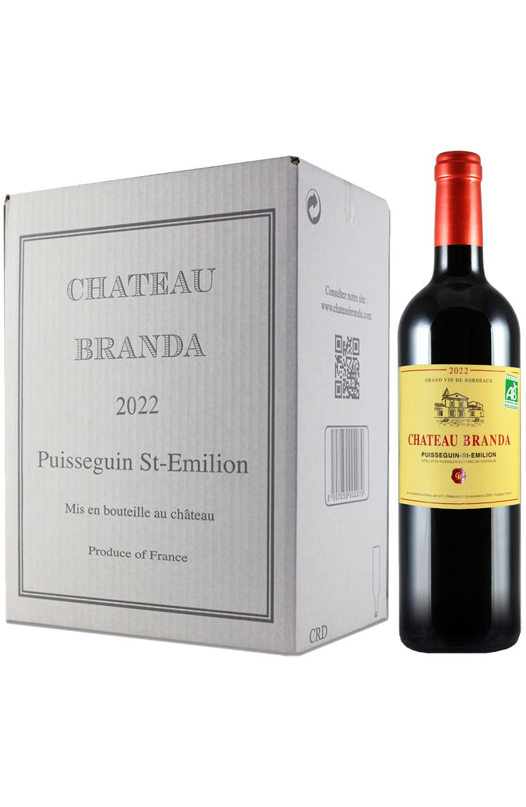 Branda 2022 Puisseguin St-Emilion 0.75l carton de 6 btlles